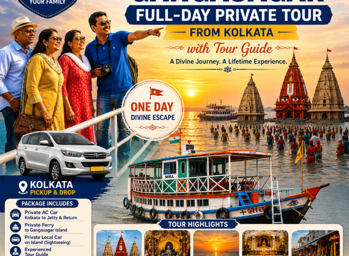 Gangasagar Full-Day Private Tour from Kolkata with Tour Guide